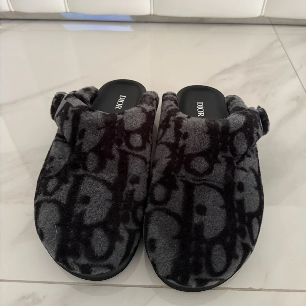 Dior Black Charcoal Mules & Clogs Leather - Picture 3 of 5